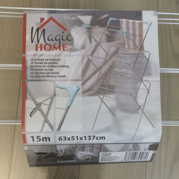 Uscator de rufe extensibil Strend Pro WR4062A, 63x51x137 cm [6]