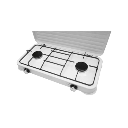 Aragaz tip plita, cu 2 arzatoare, 2x2.5 KW, diametru arzator 80 mm, dimensiuni 470 x 270 x 65 mm [1]