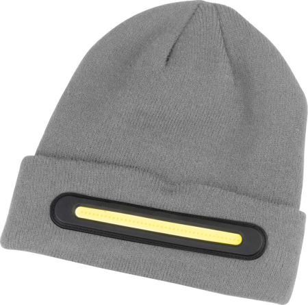 Caciuli sport barbati - Caciula cu lanterna LED, 40 cob LED, 140 lm, incarcare usb-c, baterie 750 mah, 3 moduri de iluminare, culoare gri