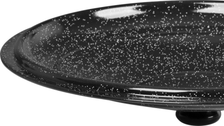 Capac emailat pentru ceaun 12 l, diametru 39 cm, culoare negru/gri [2]