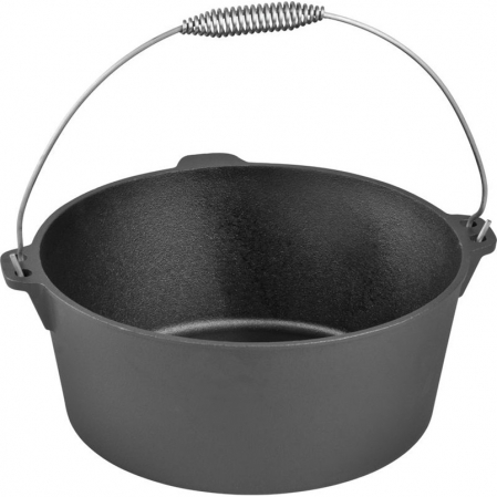 Produse EmagMarketplace - Ceaun din fonta pentru gulas, cu maner din otel inoxidabil, 30x13cm, 7.22l