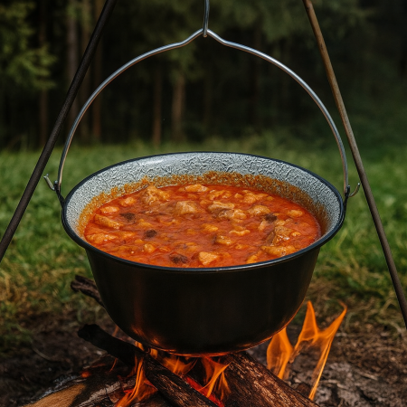 Ceaun emailat cu maner metal, pentru gulas si tocanite, capacitate 12l, 39.8x18 cm [1]