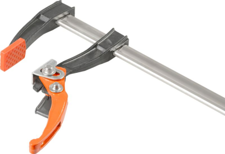 Clema de strangere cu clichet, menghina fixare, 80 x 300 mm, prindere rapida, reglare usoara a fortei, pentru tamplarie, montaj si bricolaj [2]
