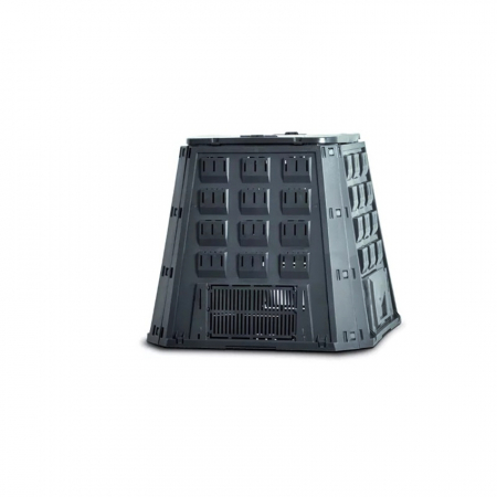 Compostoare gradina - Compostor de gradina, capacitate 420 l, negru, demontabil, 880x800x880 mm
