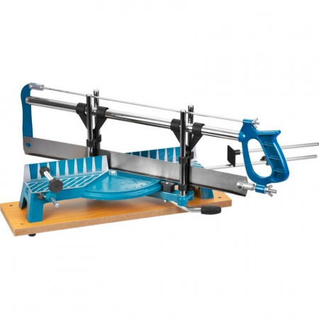 Bomfaiere si fierastraie - Fierastrau manual pentru taieri la unghi, lama 550 mm, suport lemn, reglaj unghiuri