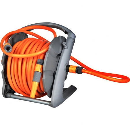 Furtun cu derulator si accesorii stropit, conectica 1/2 si 3/4, 3 straturi, 20+2m, max 24 bar [5]