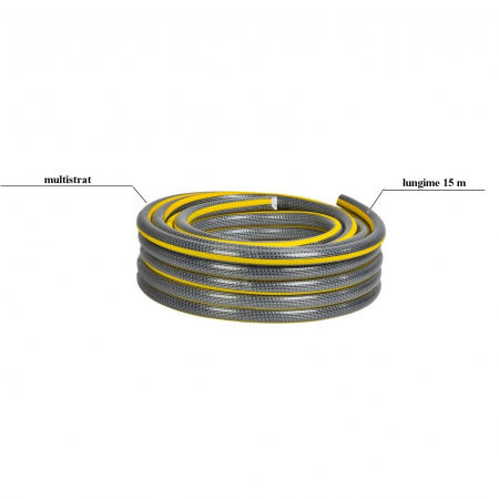 Furtun gradina multistrat Anti-torsion Plus, antirasucire, lungime 15 m, conectica 3/4", protectie UV [1]