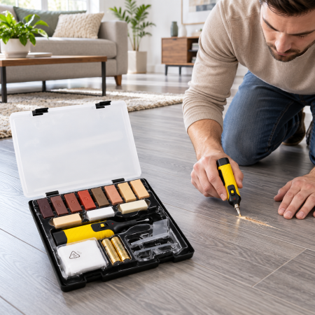 Kit reparatie cu 11 batoane cerate pentru parchet si podele laminate [3]