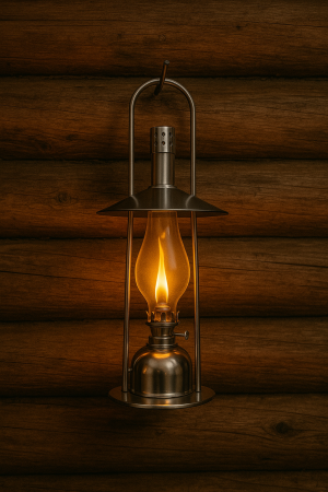Lampa cu gaz lampant NiceHome 37 cm, otel inoxidabil [4]