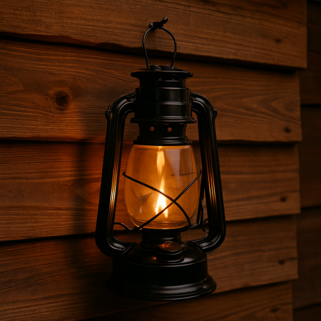 Lampa cu gaz lampant, SGTT Black, inaltime 30 cm, cu agatatoare [5]