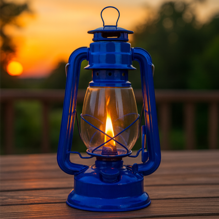 Lampa cu gaz lampant, SGTT Blue, inaltime 30 cm, cu agatatoare [3]