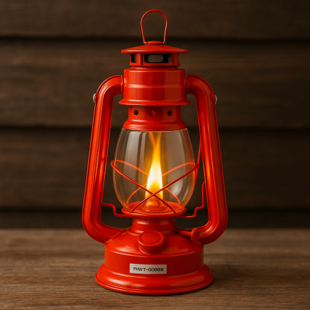 Lampa cu gaz lampant, SGTT Red, inaltime 30 cm, cu agatatoare [4]