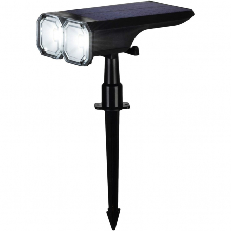 Lampi solare - Lampa solara cu 18 Led, 16x10x27 cm, fixare in pamant, reglabila 120 grade, acumulator 1200mAh