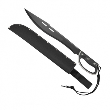 Cutite si bricege - Maceta din otel 61 cm, cu husa de transport, maner protectie, cu sistem prindere