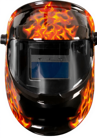Masca sudura SkullFlame, autodark, reglaj automat, alimentare celule solare + baterie [1]
