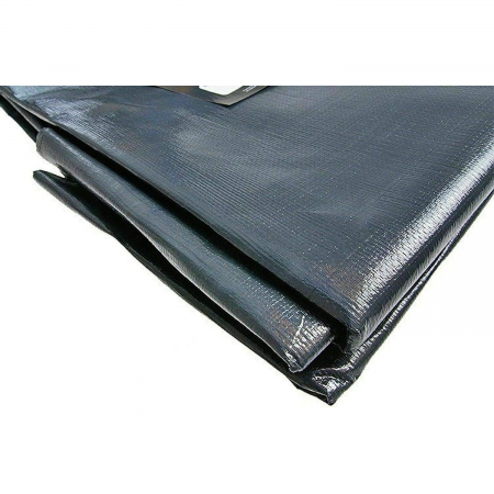 Prelata impermeabila, 4x6m, densitate 200g/mﾲ, inele de prindere, gri inchis [2]