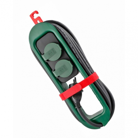 Prelungitoare - Prelungitor de exterior cu 2 prize, lungime 4.9 m, max 3680 W/16 A, IP44