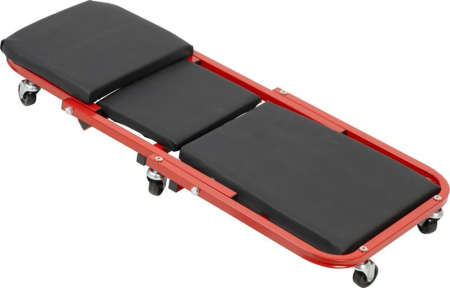 Scaun pentru service, pliabil, 6 roti, 2 in 1, convertibil in pat service, construit din otel rezistent, pentru service, garaje si ateliere [1]