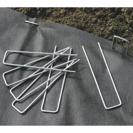 Set 40 bucati cuie metalice pentru fixare folie antiburuieni 4x15cm [2]