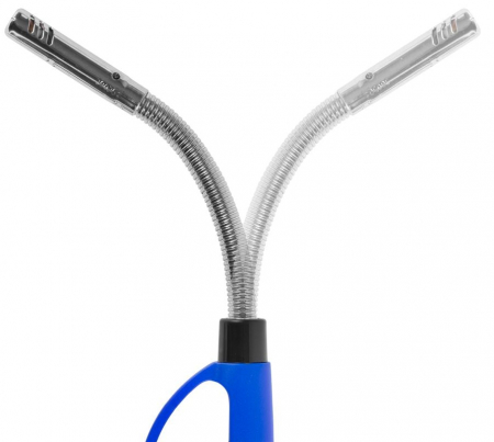 Set 2 brichete pe gaz cu gat flexibil, antivant, pentru camping, aprindere piezo, reincarcabile [2]