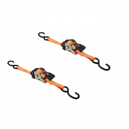 Accesorii echipamente pentru transport si ridicat - Set 2 chingi cu clichet pentru marfa, lungime 1.8 m, latime 2.5 cm, max 300 kg