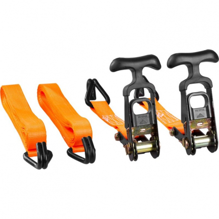 Accesorii echipamente pentru transport si ridicat - Set 2 chingi cu clichet pentru marfa, lungime 5 m, latime 3 cm, max 800 kg