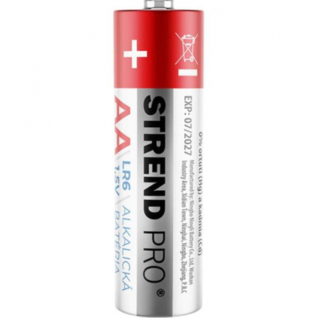 Produse EmagMarketplace - Set 20 baterii alcaline Strend Pro, LR6, AA, 1.5 V