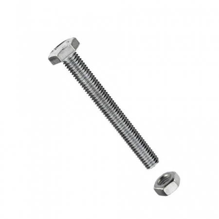 Suruburi, dibluri si accesorii prindere - Set 20 bucati piulite M10 si suruburi cap hexagonal 10x100 mm