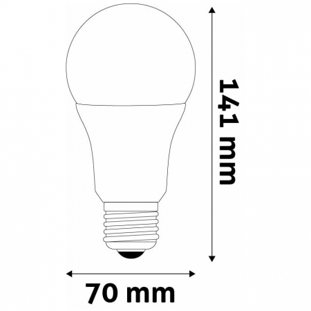 Set 3 becuri LED 18W, 1550 lumen, 20000 h functionare, E27, instant full light, 6400K cold white [1]