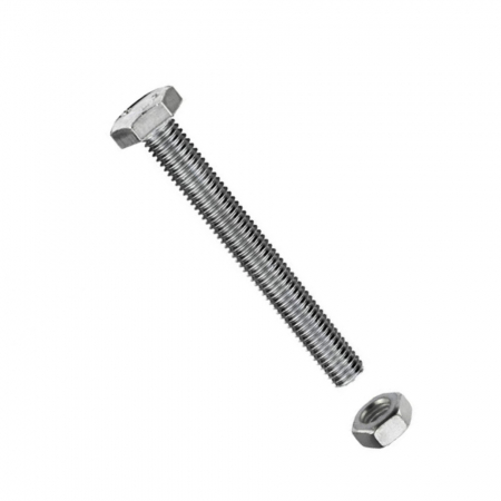 Suruburi, dibluri si accesorii prindere - Set 30 bucati piulite M8 si suruburi cap hexagonal 8x100 mm