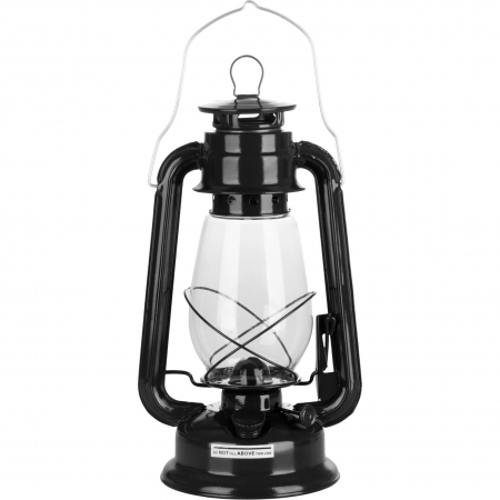 Set lampa cu fitil + ulei lampa 1l, culoare neagra, inaltime 30cm [3]