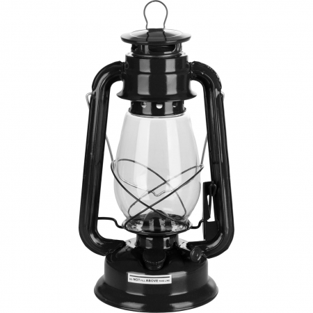 Set lampa cu fitil + ulei lampa 1l, culoare neagra, inaltime 30cm [2]