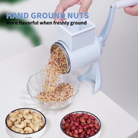 Set razatoare manuala cu prindere pe masa, 5 accesorii din inox, pentru nuci, legume, branzeturi, razatoare multifunctionala [1]