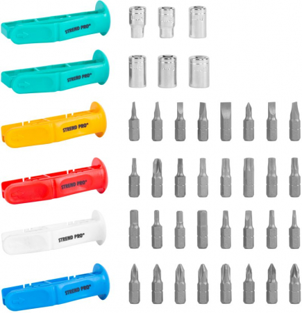 Set surubelnita cu adaptor, biti si tubulare 41 buc, in cutie transport plastic [2]