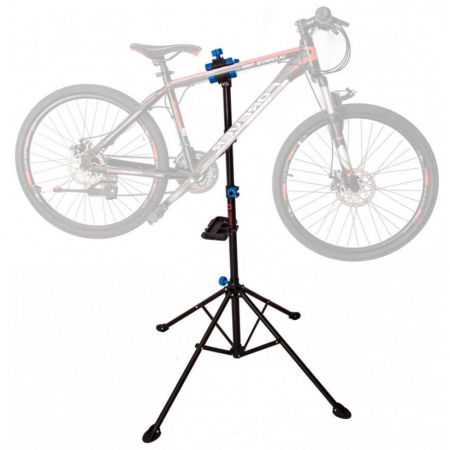 Suporturi depozitare bicicleta - Stand reparatii bicicleta din metal, capacitate 30 Kg, inaltime de lucru reglabila 109-190 cm, 360 grade, cu suport magnetic