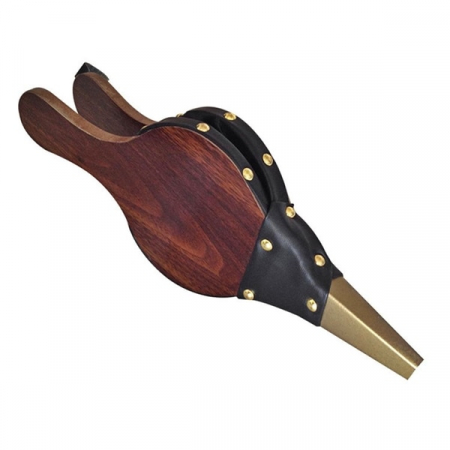Accesorii sobe si seminee - Suflanta de aer manuala tip burduf, din lemn, pentru aprinderea focului la gratare, sobe si seminee, 40x17cm