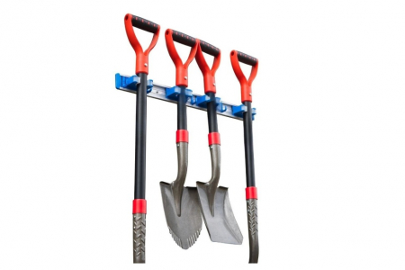 Accesorii scule de mana - Suport universal pentru scule, lungime 60 cm, 4 suporti si 4 carlige, prindere perete, max 20 kg