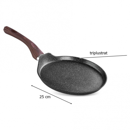 Tigaie pentru clatite/pancakes BML-25, triplustrat, antiaderenta, diametru 25 cm [1]