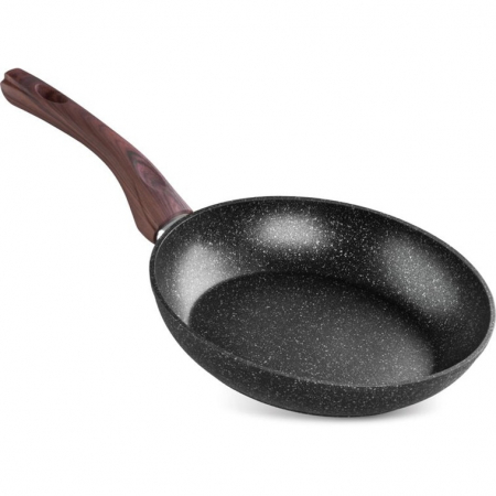 Tigai - Tigaie rotunda premium antiaderenta BLM-20, triplustrat, compatibila cu toate sursele de caldura, diametru 20 cm, maner lemn