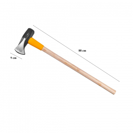 Topor cu pana pentru depicat lemne 2.7 kg, coada lemn cu protectie lovire 88 cm, lama 9cm [1]