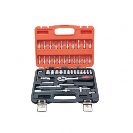 Chei si truse chei - Trusa tubulare Strend Pro Cube 246, 1/4", 46 piese, Crom-Vanadium