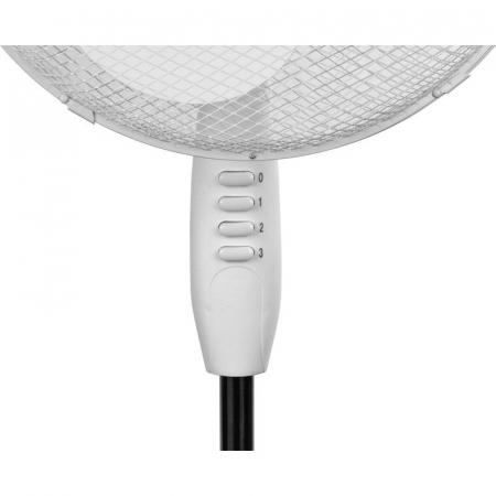 Ventilator cu picior, diametru 40 cm, putere 45 W, max 1.2 m, functie oscilatie 100ﾰ, cablu alimentare 1.7 m, culoare alba [3]
