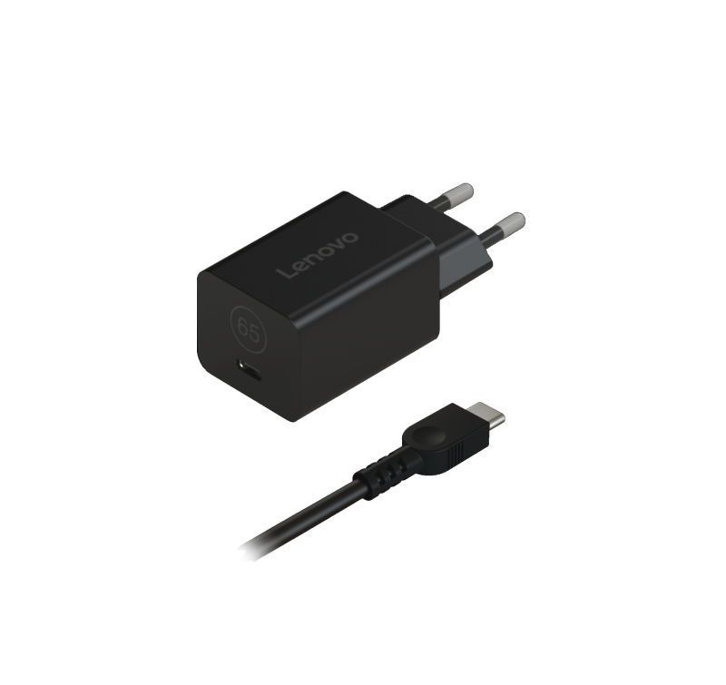 Incarcatoare laptop - Incarcator Laptop Lenovo GaN Nano 65W, 65W, Negru, 1 an Garantie