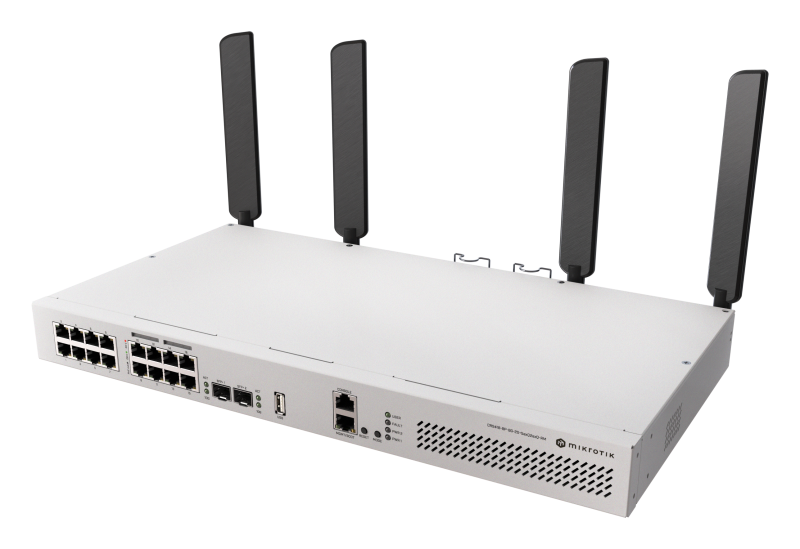 Switch Mikrotik CRS418-8P-8G-2S+5axQ2axQ-RM, Gigabit, 17 porturi, PoE [1]