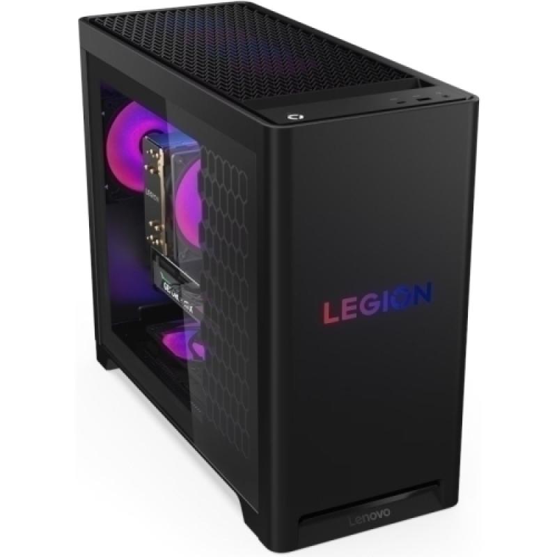 Laptopuri & accesorii - Desktop Gaming Lenovo Legion T5 30AGB10 cu procesor AMD Ryzen 7 7800X3D pana la 5.0 GHz, 16 GB DDR5, 1TB SSD, RTX 5070, Fara OS, Negru, 3 ani Garantie