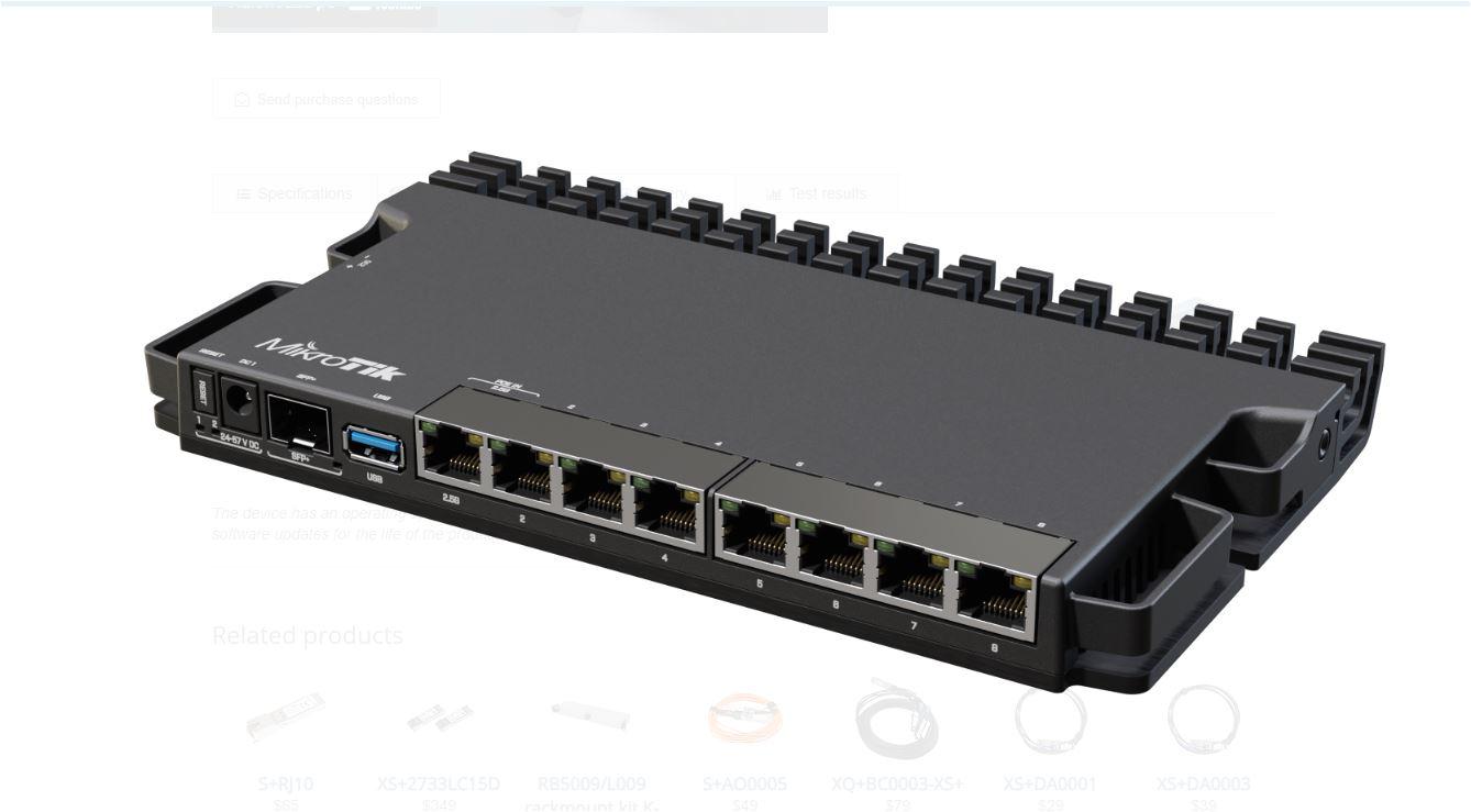Router MIKROTIK RB5009UG+S+IN, 2.5G, 5-10 porturi, PoE [0]