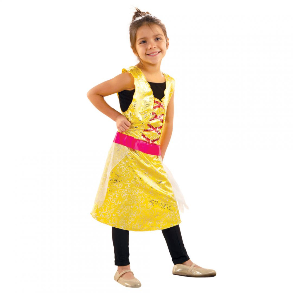 Adorbs- Costum tip rochie, galben [3]