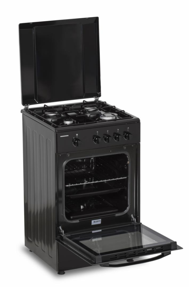 Aragaz gaz Heinner HFSC-SME50BK, 4 arzatoare, dispozitiv de siguranta, 50x55 cm, negru [4]