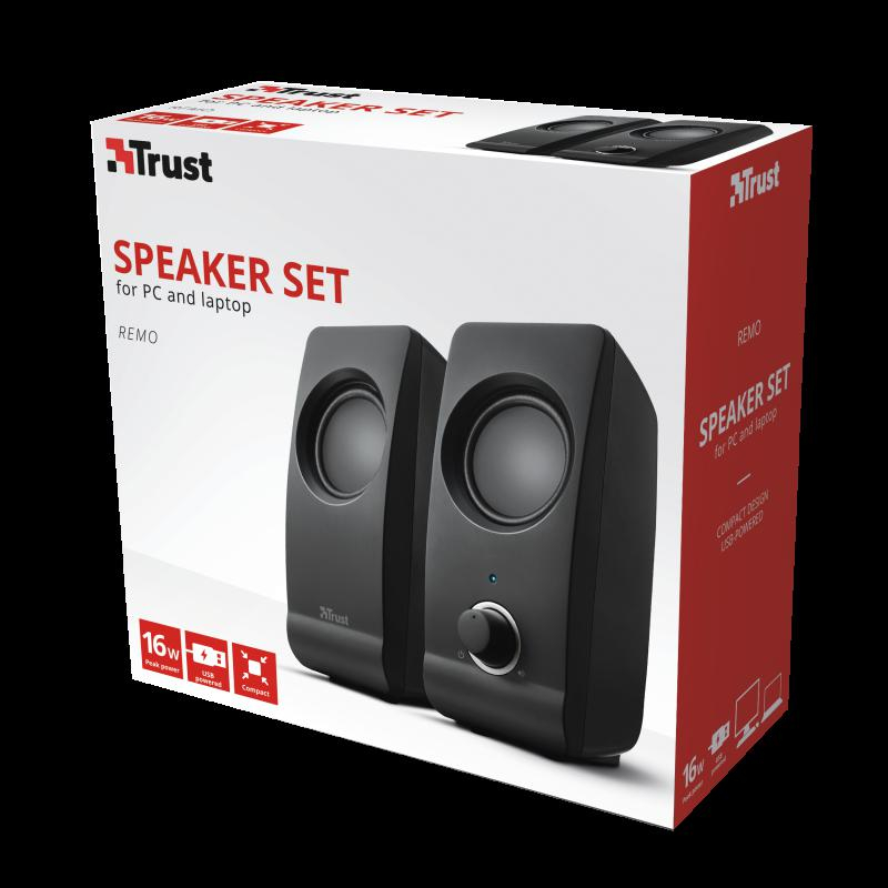 Boxe Stereo Trust Remo 2.0 Speaker Set, 8W, negru [8]