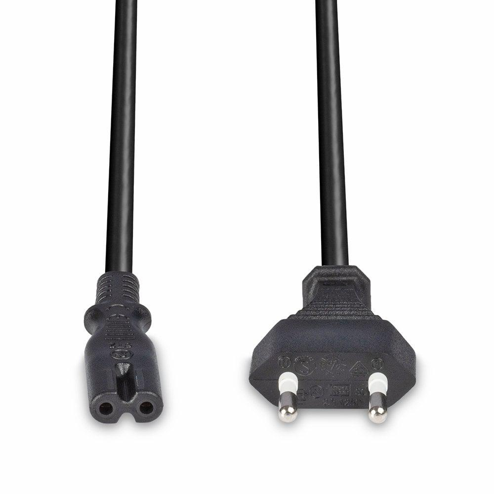 Cablu alimentare Lindy Euro C8 - IEC C7, 5m, negru Description Connector A: Euro Mains Plug Connector B: IEC C7 Cable type: H03-VV-H2F 2 x 0.75mm² Colour: Black https://www.lindy-international.com/Mai [2]